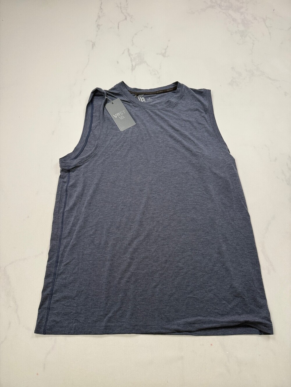 Vrst Tank Top Navy Modern Minimalist - Mens M